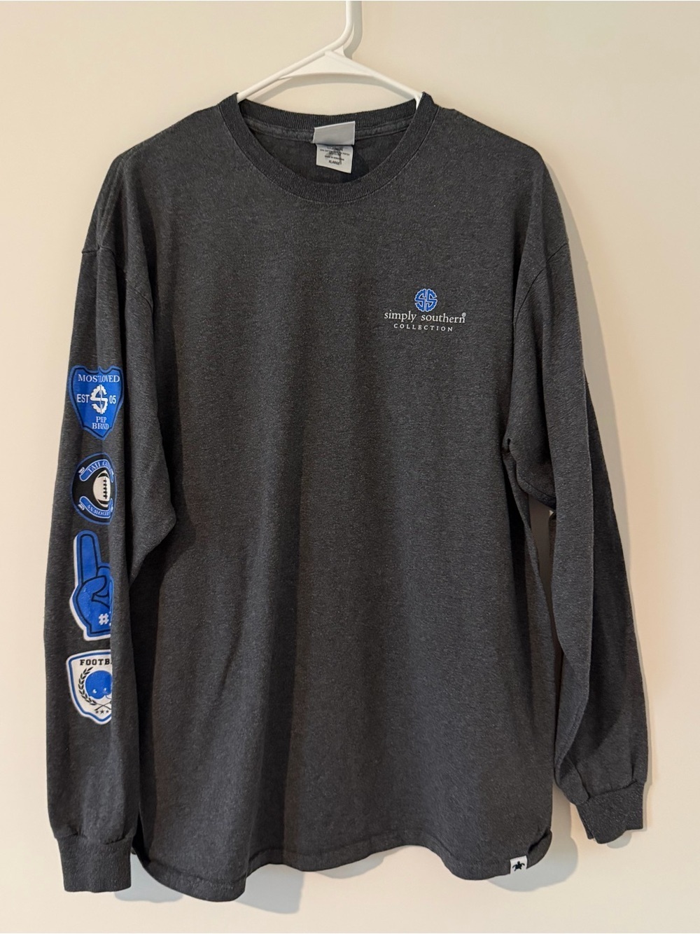 Simply Southern Football Graphic Long Sleeve Tee Women’s XL - Picture 4 of 11